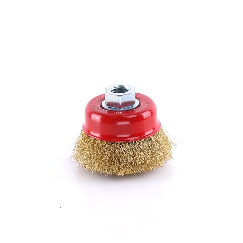 Brown Crimped Brush Wire Cup