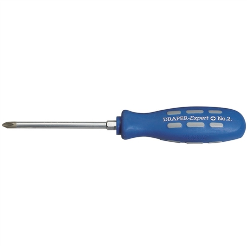 Draper Cross Slot Mechanic’s Screwdriver, 100mm, No.2 (Sold Loose)