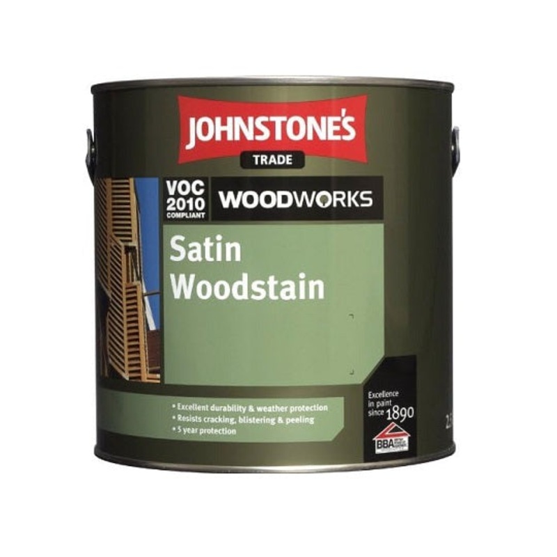 Johnstone’s Woodworks Satin Woodstain Med Oak 2.5L Default Title