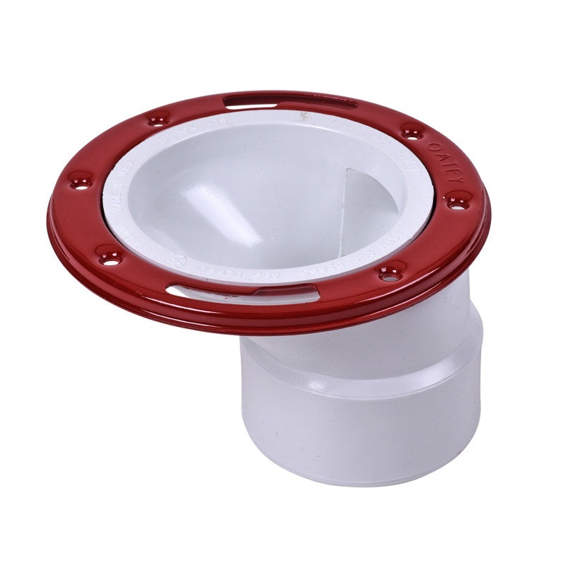 Oatey 3 in. or 4 in. PVC Offset Closet Flange with Metal Ring without Test Cap 3″ or 4″