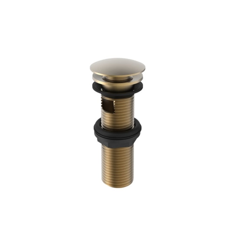 1 1/4″ Round Clicker Slotted Waste – Brushed Brass Default Title