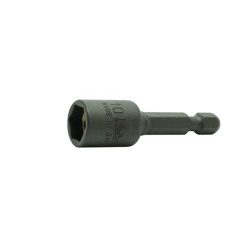 1/4 Hex Dr. Nut Setter  6mm 6 point Length 50mm Magnet
