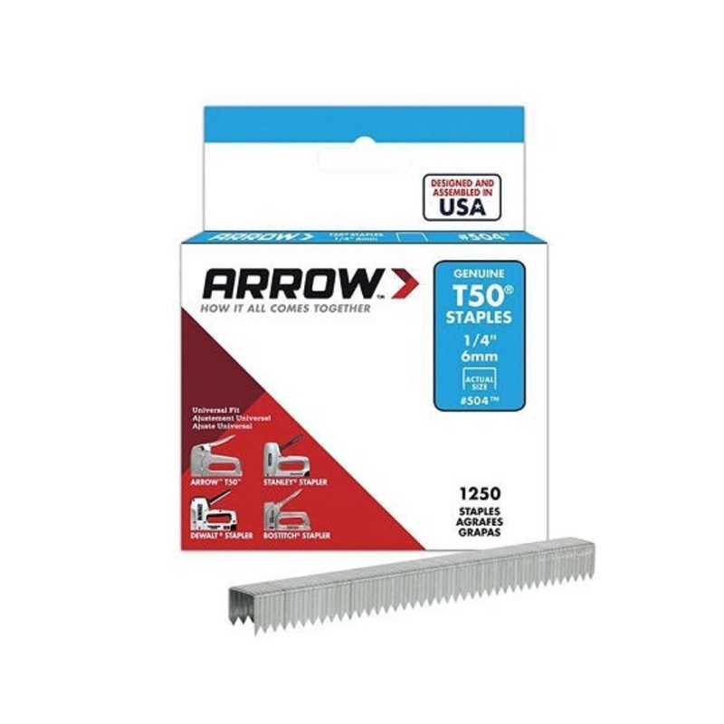 T50 Staples 6mm (1/4in) (Box 1250) Default Title