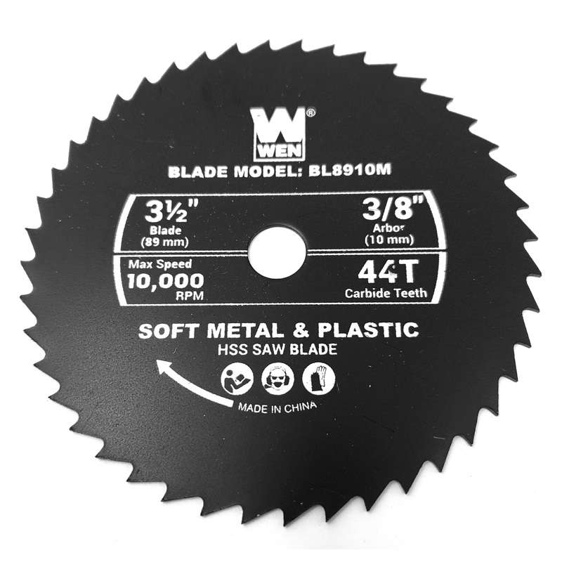 [BL8910M] Saw Blade, Metal (44T) (3/8″ Arbor) for WEN 3620