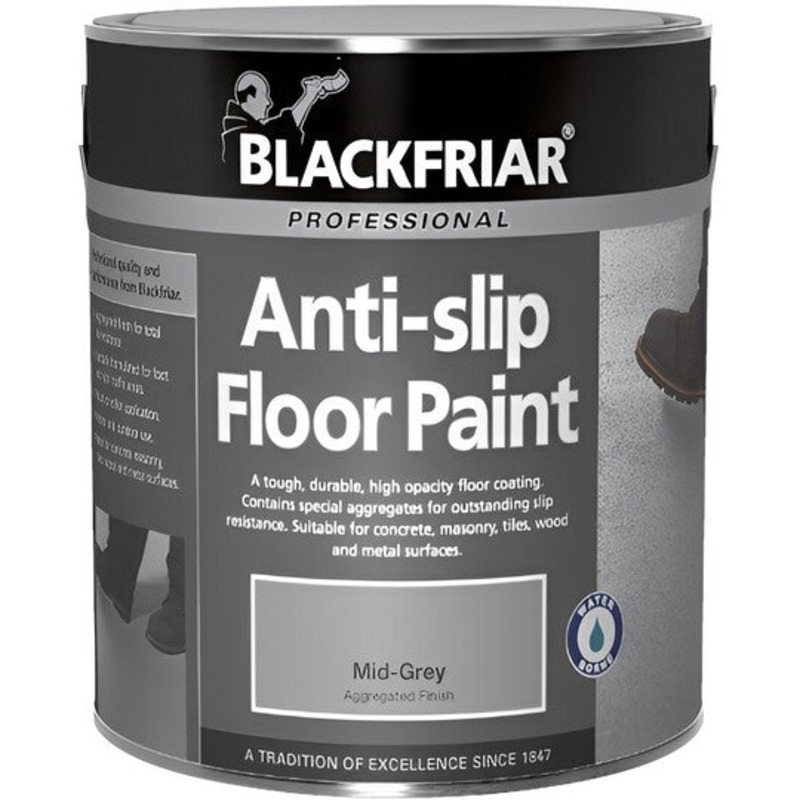 Blackfriar Anti-Slip Safety Floor Paint – Mid-Grey 1lt Default Title