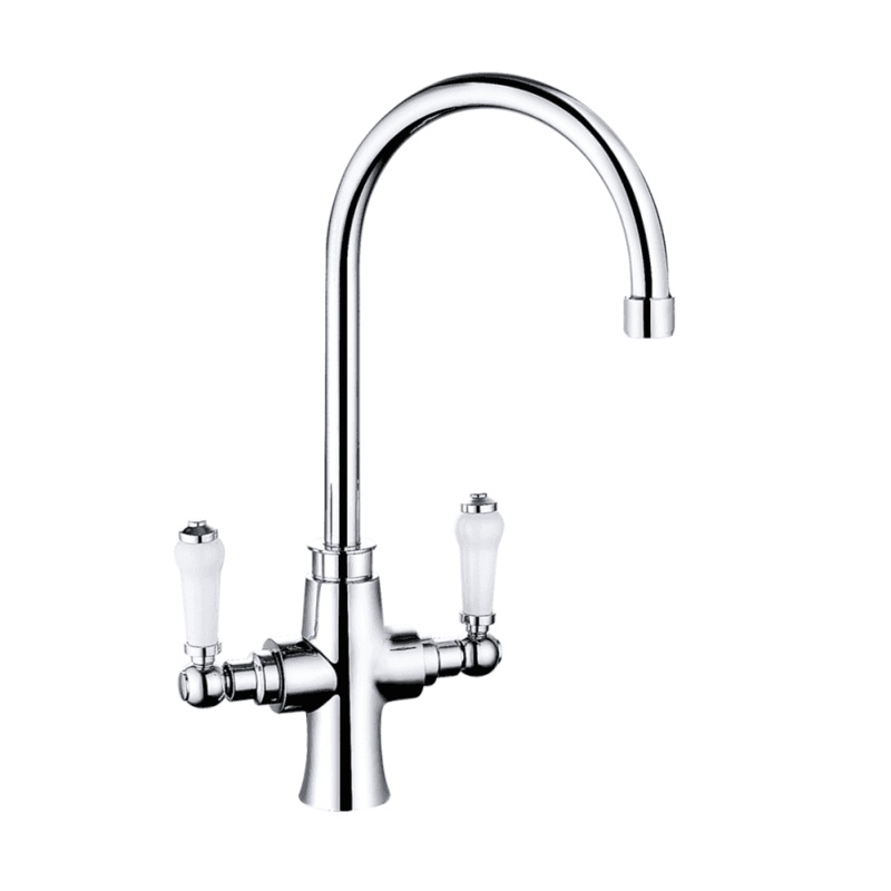 TK002 Rura Two Handle Kitchen Mixer Chrome Default Title