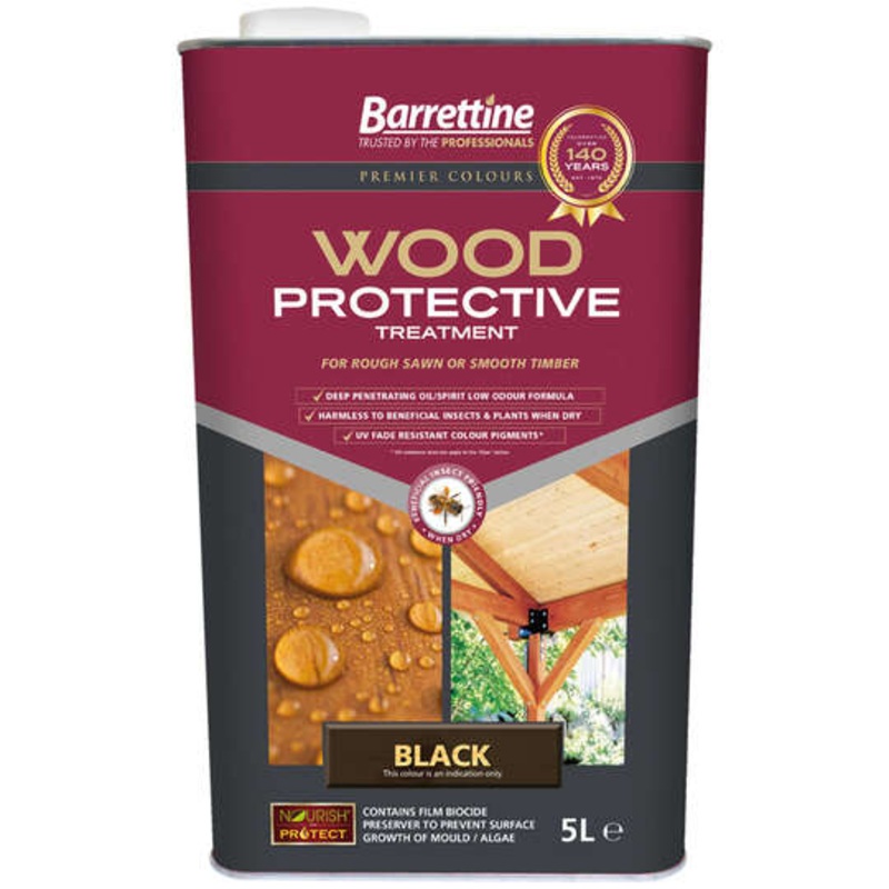 Barrettine Wood Protective Treatment Black 5L Default Title