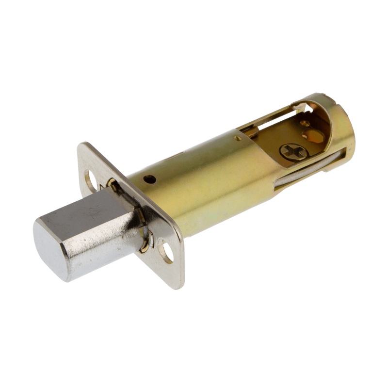 Deadbolt Latch with Chrome Tongue in Bright Chrome