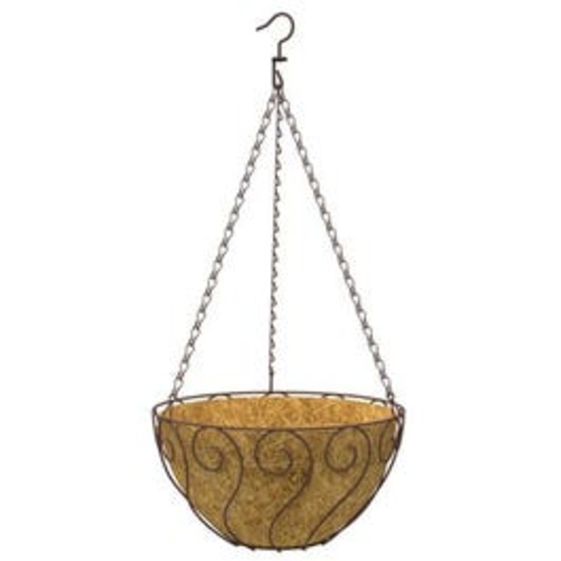 Aztec-Style Hanging Basket, 14-In.