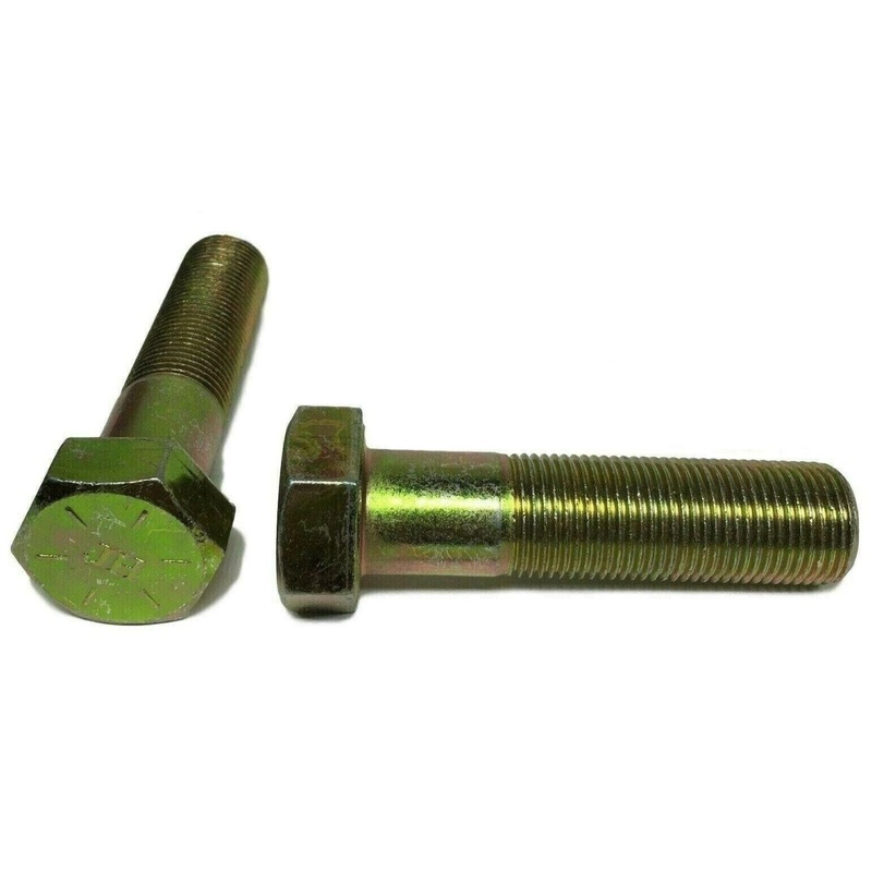 1/4″-28 x 2″ (PT) Hex Bolt Yellow Zinc Plated Grade 8 Cap Screw Fine Thread QTY 25