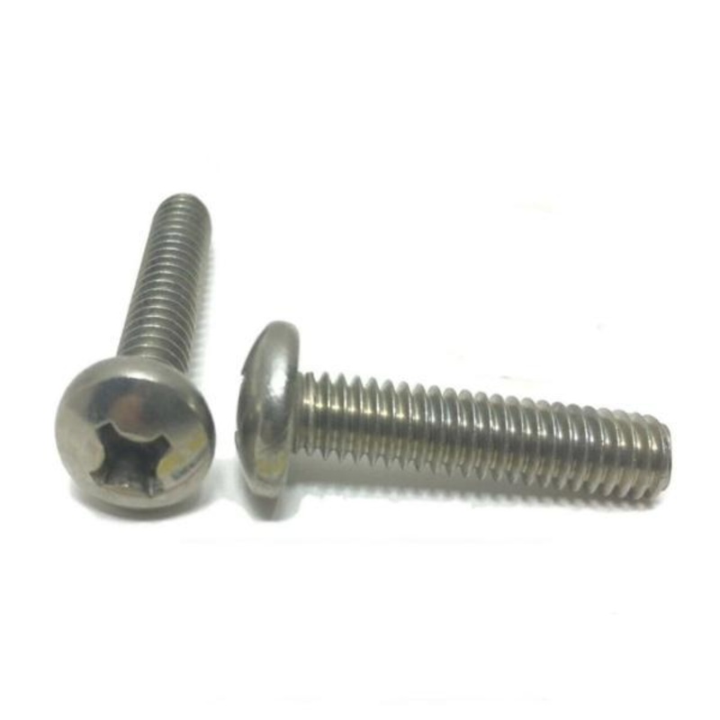 #8-32 x 2 1/2″ Phillips Pan Head Machine Screw Stainless Steel QTY 25
