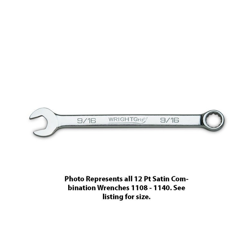 Wright Tool 1122 Combination Wrench WRIGHTGRIP 2.0 12 Point Satin 11/16″