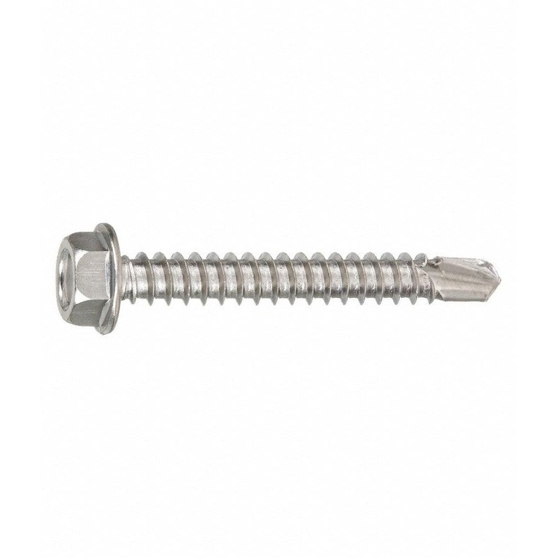 #10 x 3/4″ Stainless Steel Hex Washer Head No. 2 Drill Point Self Drill Screws 1