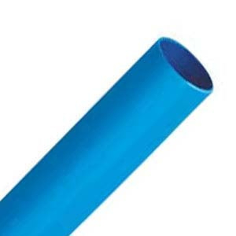 3M Polyolefin Shrink Tubing, 1/4″ Expanded I.D., 4 Feet Length, Blue