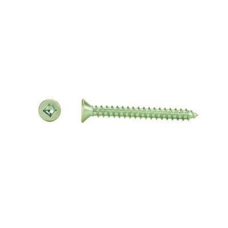 #14 Flat Head Zinc Plated Square Drive Wood Screws #14 1-1/4″ 1