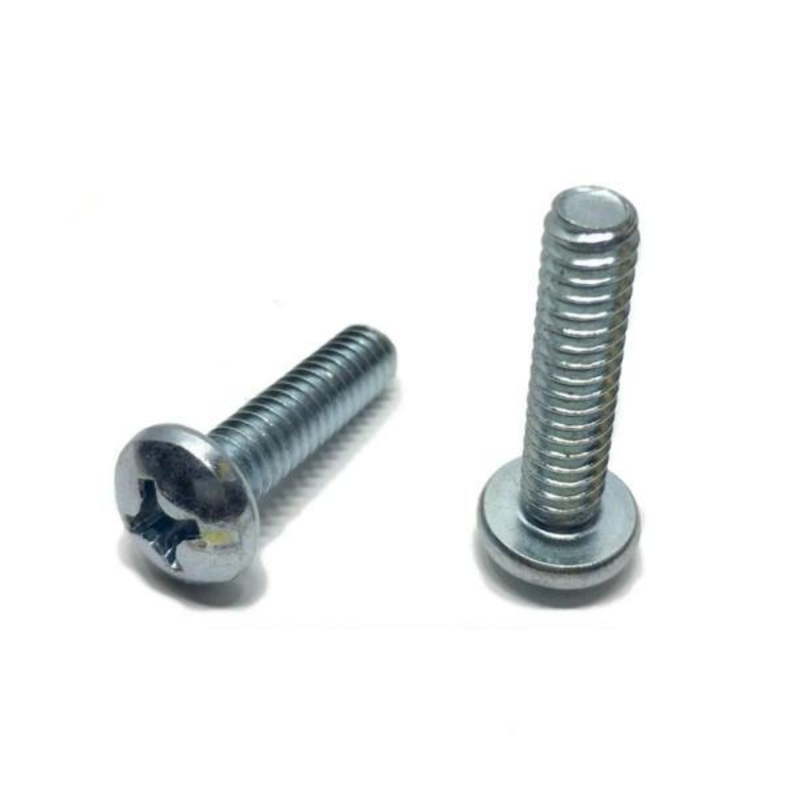 (Qty 8,000) #10-32 X 3/8″ Phillips Pan Head Steel Zinc Green Machine Screws NF