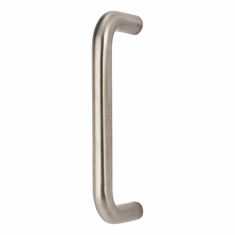 Altro 16mm D-Bar Door Pull Handle – Bolt Fix – 152mm Centres – Satin Stainless Steel