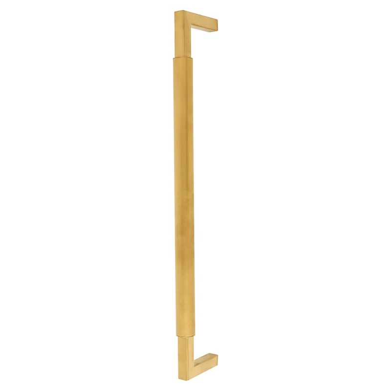 Hampstead Lines 25mm D-Bar Door Pull Handle – Bolt Fix – 450mm Centres – PVD Satin Brass