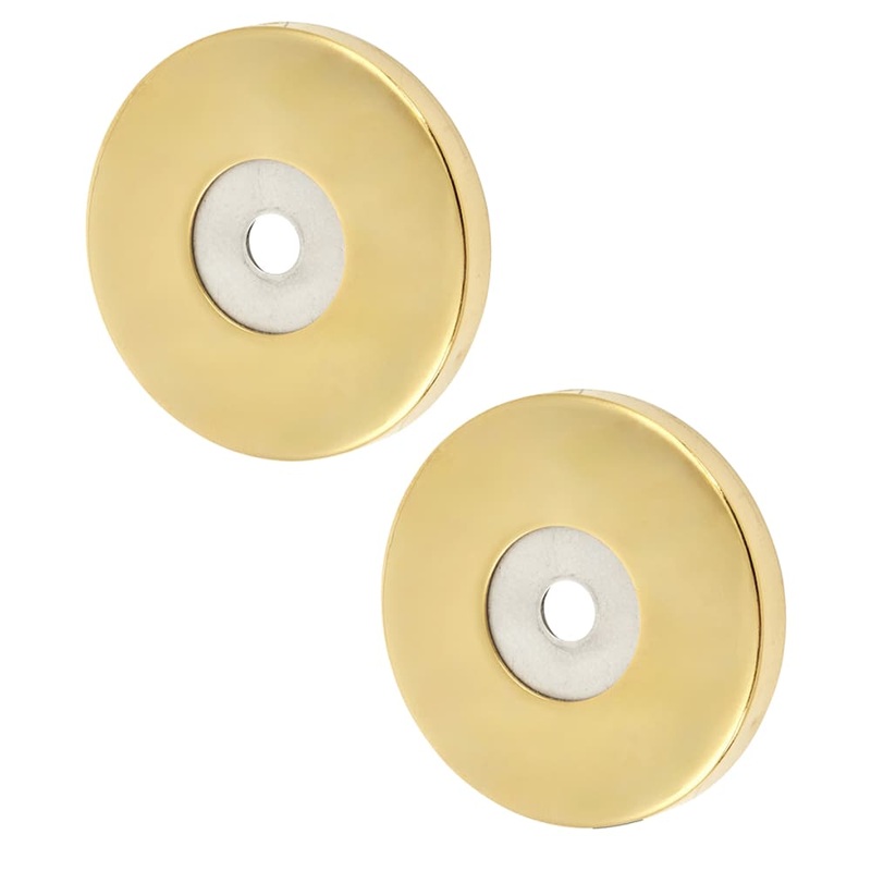 Hampstead Rose Set for 19mm Door Pull Handles – 52 x 6mm – PVD Brass