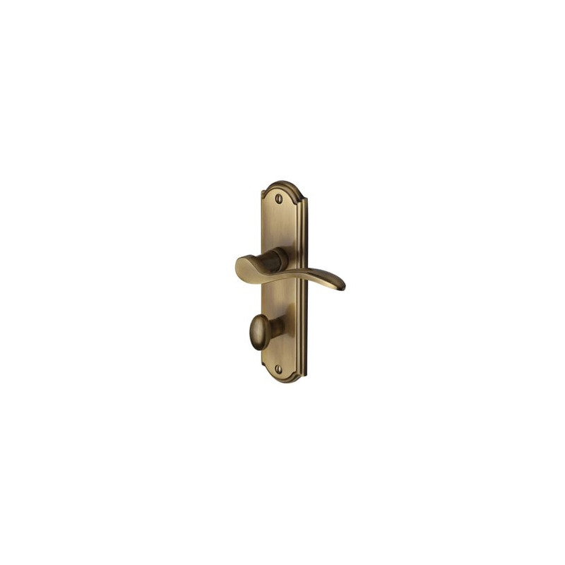 Heritage Brass by M Marcus Howard Bathroom Door Handle – 171 x 48mm – Antique Brass