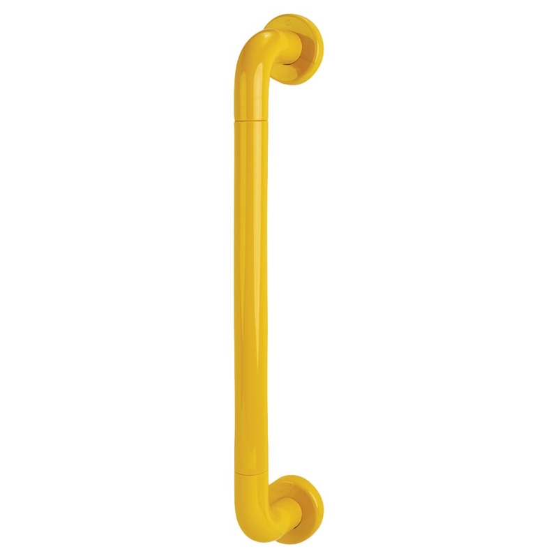 Hoppe AR602/600 Nylon D-Bar Door Pull Handle on Rose – Screw Fix – 600mm c/c – Golden Yellow