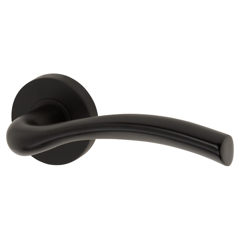 Jigtech Solar Door Handle on Rose – Matt Black