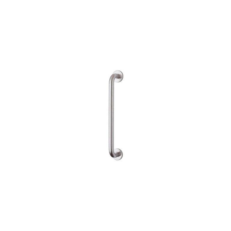 Touchpoint 19mm D-Bar Door Pull Handle on Rose – Screw Fix – 225mm Centres – Satin Stainless Steel