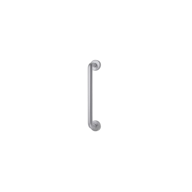 Altro 19mm D-Bar Door Pull Handle on Rose – Screw Fix – 150mm Centres – Satin Aluminium