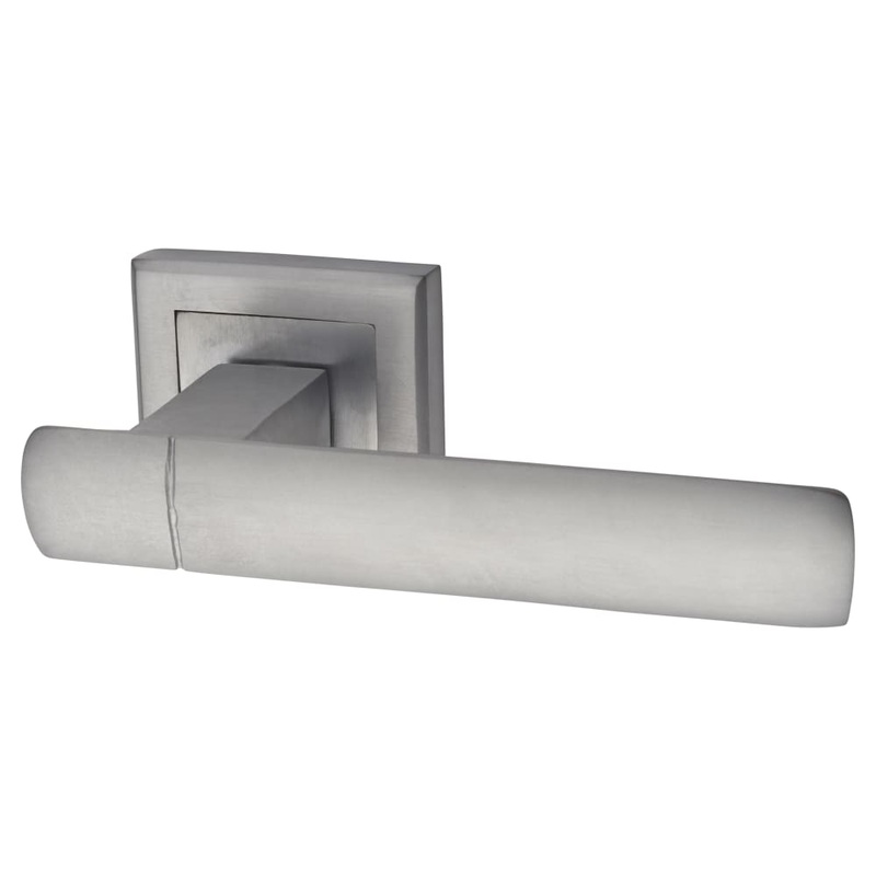 Altro Essence Door Handle on Square Rose – Satin Chrome