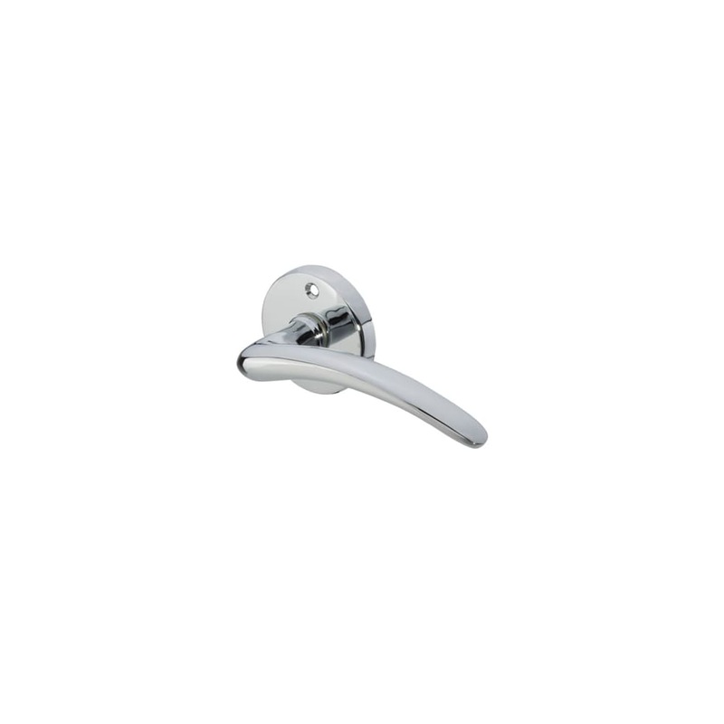 Carlisle Brass Victorian Wing Door Handle on Rose – Polished Chrome