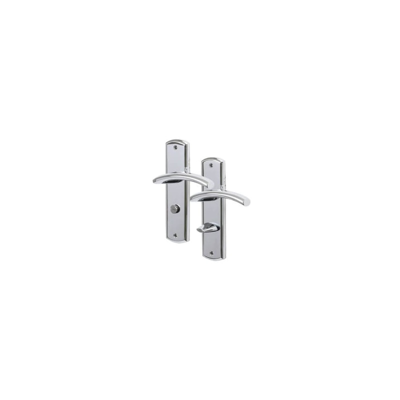 Heritage Brass by M Marcus Centaur Bathroom Door Handle – 189 x 48mm – Polished Chrome