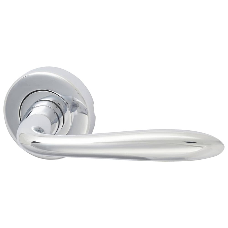 Heritage Brass by M Marcus Sutton Door Handle on Rose – Polished Chrome