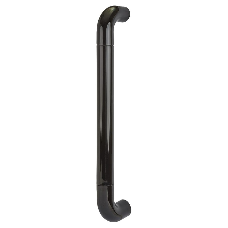 Hoppe AR602/425 Nylon D-Bar Door Pull Handle – Bolt Fix – 425mm c/c – Ebony Black