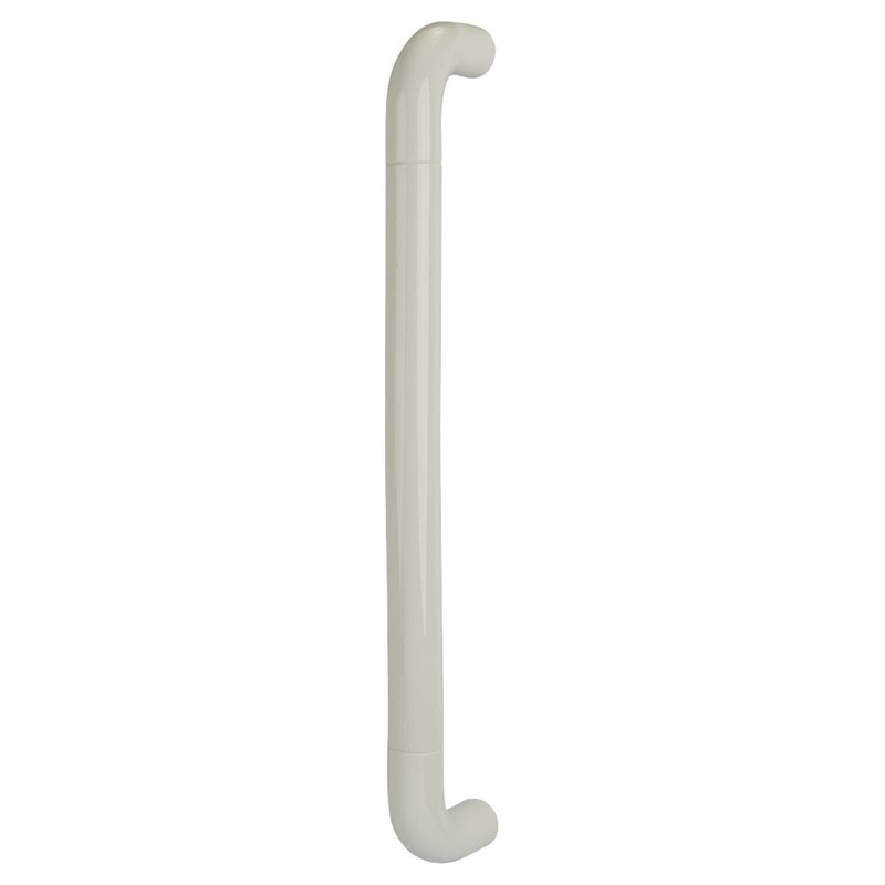 Hoppe AR602/600 Nylon D-Bar Door Pull Handle – Bolt Fix – 600mm c/c – Diamond White