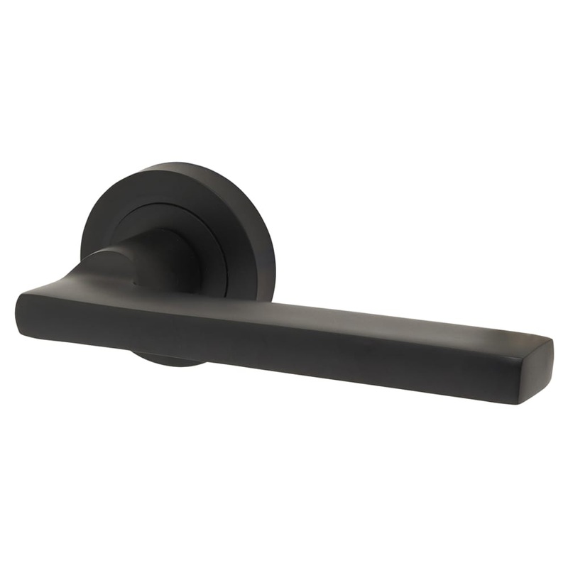 Jedo by Frelan Jet Door Handle on Rose – Matt Black
