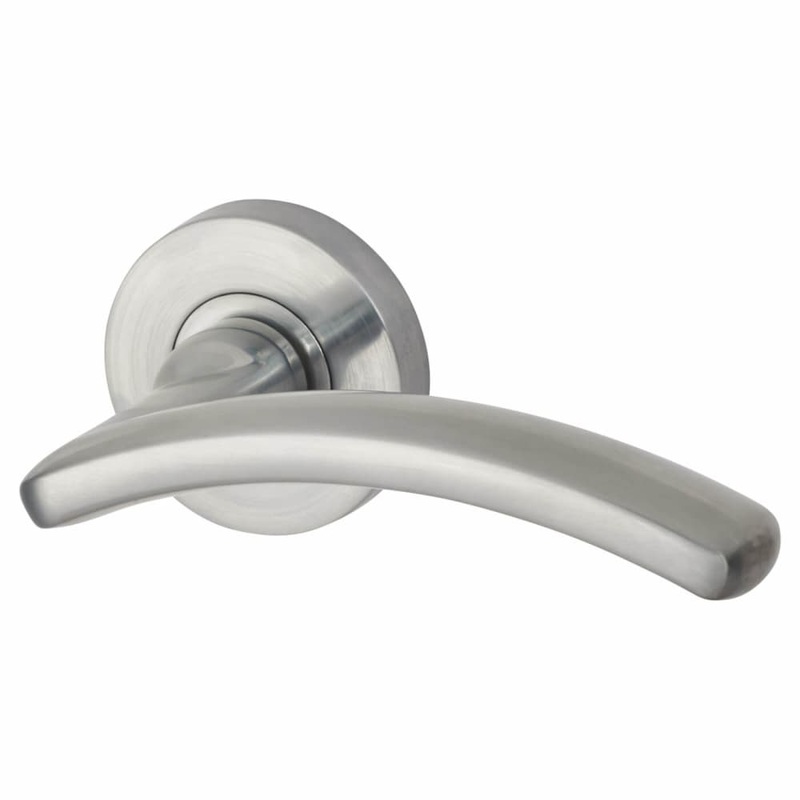 Jigtech Viper Door Handle on Rose – Satin Chrome