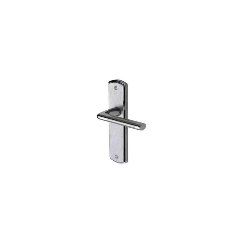 M Marcus Lena Latch Door Handle – 190 x 48mm – Satin/Polished Chrome