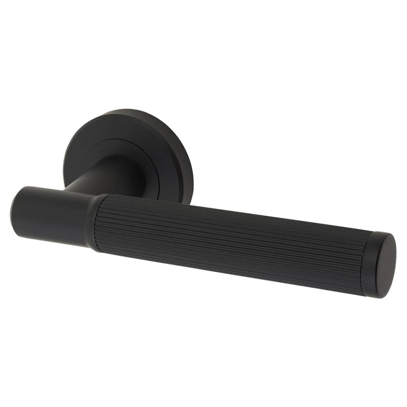 Serozzetta by Carlisle Brass Image Lines Door Handle Rose – Matt Black
