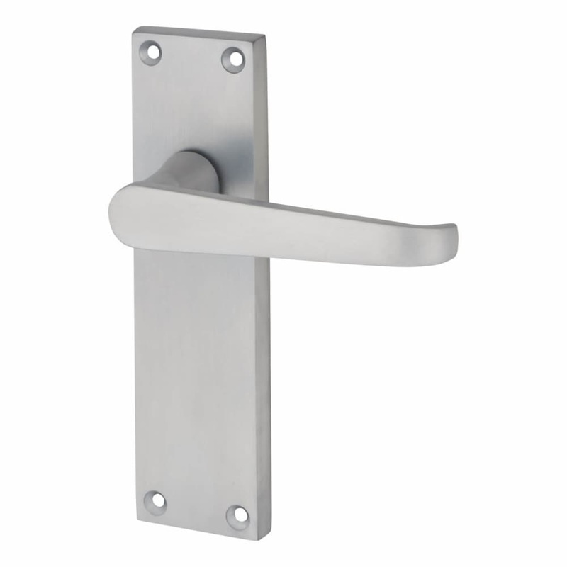 Touchpoint Mia Budget Straight Latch Door Handle – 153 x 42mm – Satin Chrome