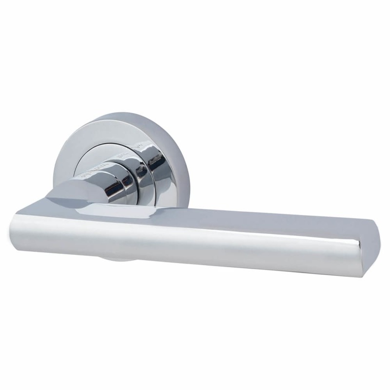 Touchpoint Sophia Door Handle on Rose – Polished Chrome
