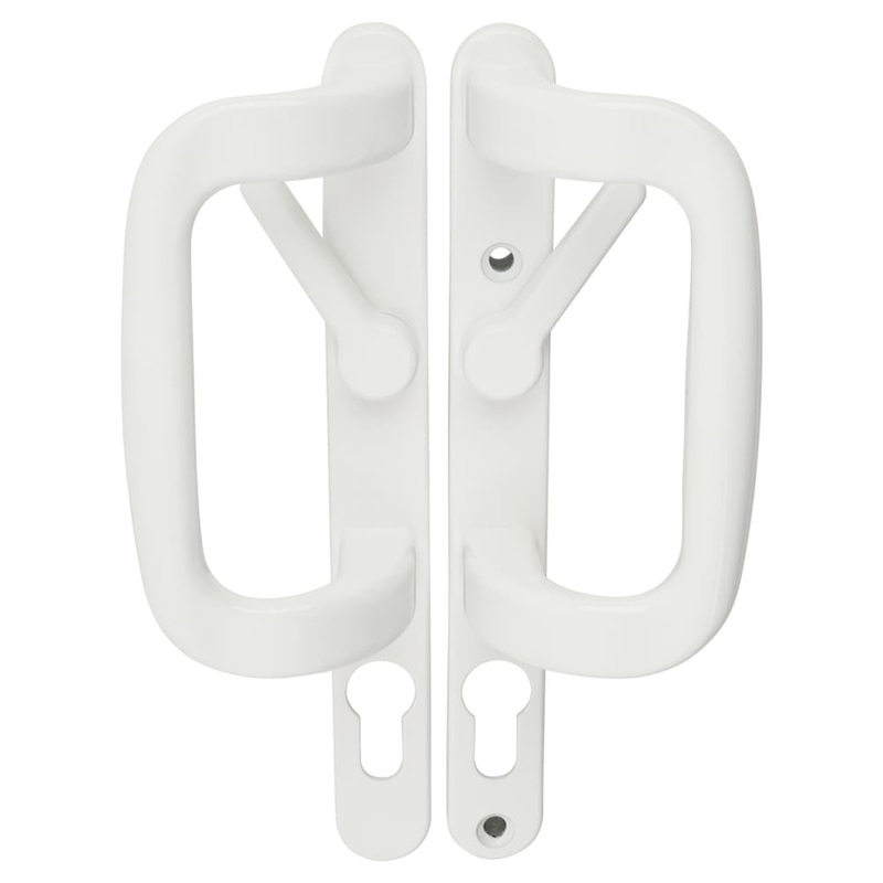 Trojan uPVC Patio Lock Door Handle – Euro – White