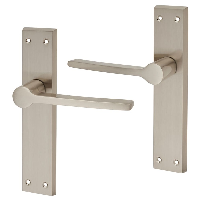 Altro Farley Latch Door Handle – 200 x 42mm – Satin Nickel
