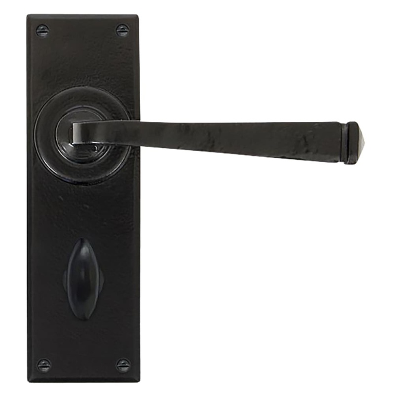 From The Anvil Avon Bathroom Door Handle – 152 x 48mm – Black