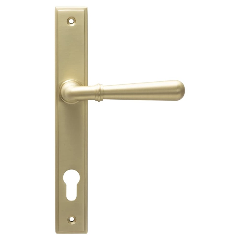 From The Anvil Newbury uPVC Slimline Multipoint Door Handle – 92mm c/c – Satin Brass