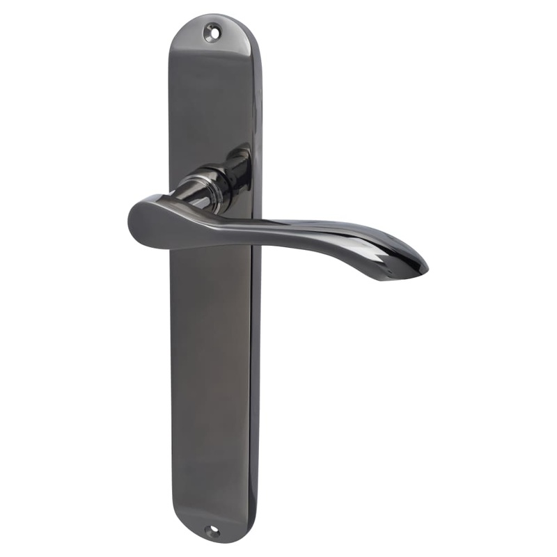 Hampstead Altea Latch Door Handle – 240 x 41mm – Black Nickel