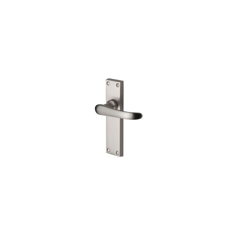 Heritage Brass by M Marcus Windsor Latch Door Handle – 154 x 40mm – Satin Nickel