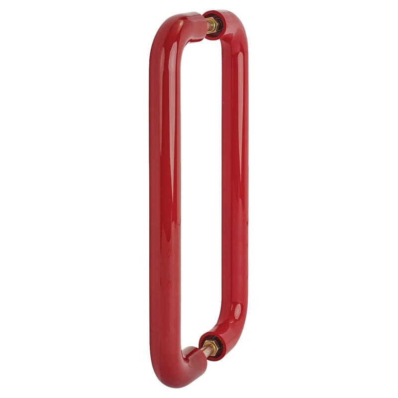 Hoppe AR602/600 Nylon D-Bar Door Pull Handle – Back to Back – 600mm c/c – Rouge Red