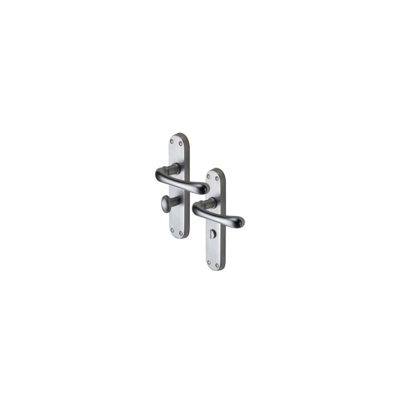 M Marcus Donna Bathroom Door Handle – 183 x 42mm – Satin Chrome