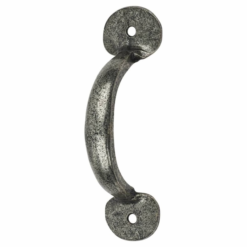 Olde Forge Bean D-Bar Door Pull Handle – Screw Fix – 75mm Centres – Pewter