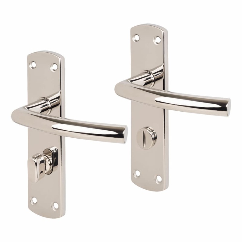 Steelworx CSL Arched Bathroom Door Handle – 172 x 42mm – Polished Stainless Steel